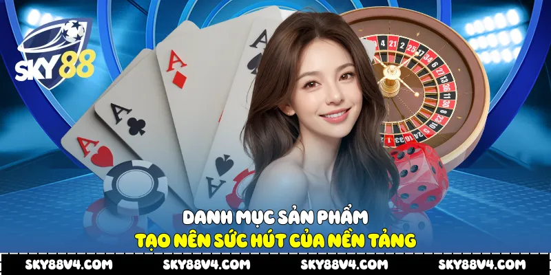 Danh mục sản phẩm tạo nên sức hút của nền tảng